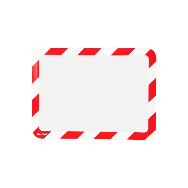 Tarifold Tarifold Safety Sign Holder, Backed, Red & White